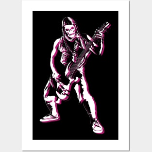 Heavy Metal Bass Player Posters and Art